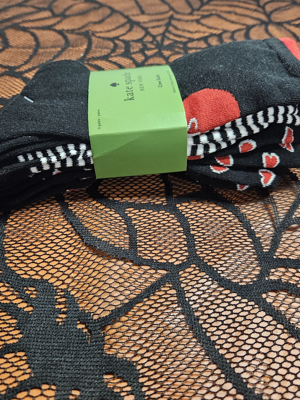 NWT Kate Spade 3 Pair Socks Sz 4-10 - Picture 6 of 8